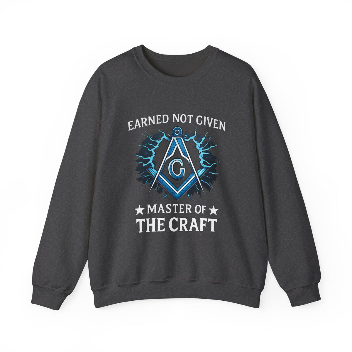 Master Mason Blue Lodge Sweatshirt – Verdient, nicht geschenkt – Meister der Freimaurer-Bruderschaft S&C G