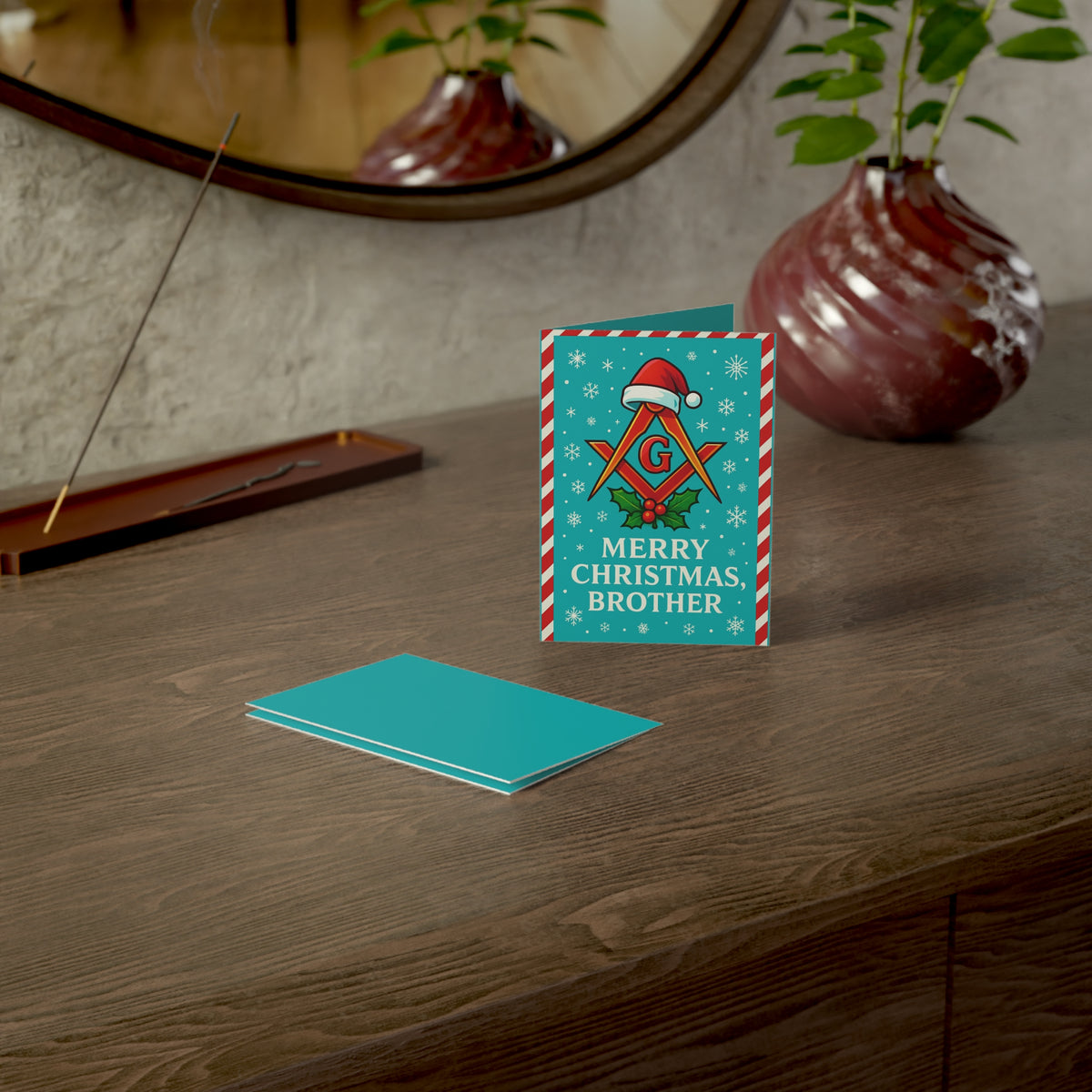 Master Mason Blue Lodge Greeting Card - (1, 10, 30, and 50pcs) - Bricks Masons