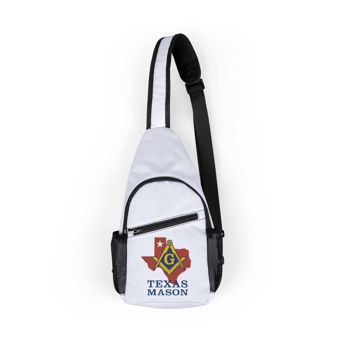 Master Mason Blue Lodge Crossbody Bag - Texas Mason With Multiple Pockets - Bricks Masons