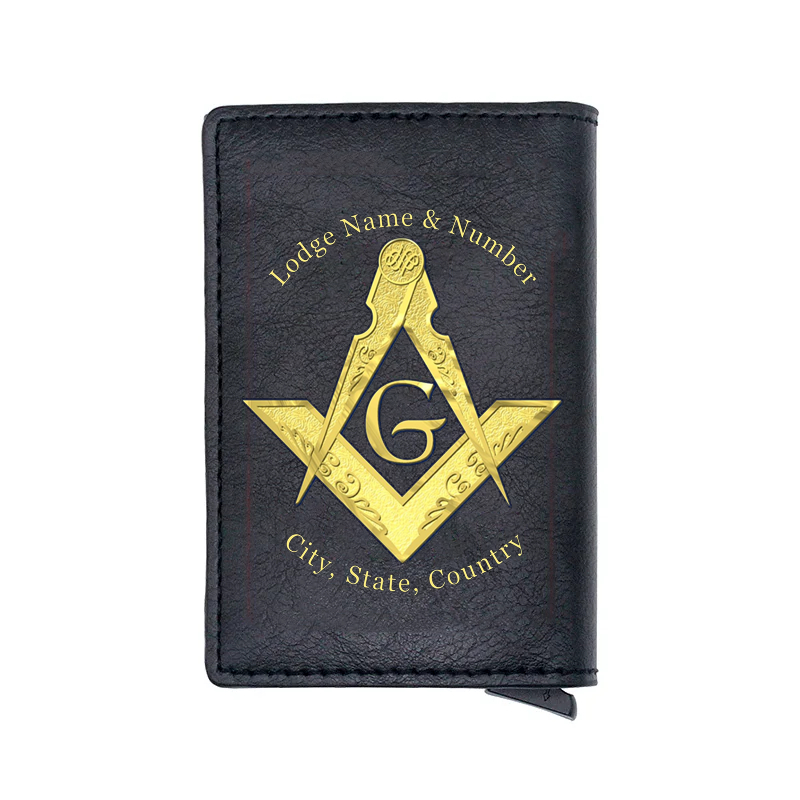 Master Mason Blue Lodge Wallet - Gray Color - Bricks Masons