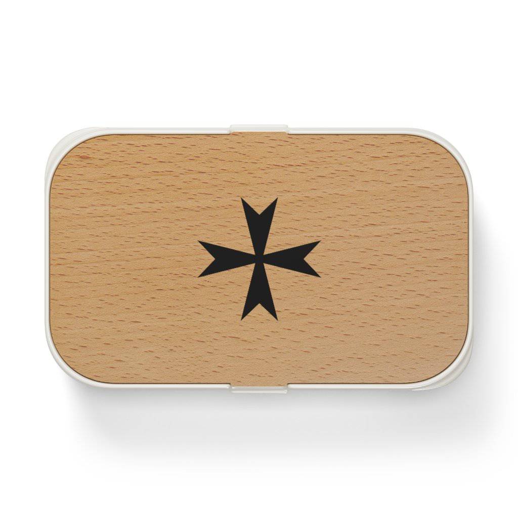 Order Of Malta Lunch Box - Wooden Lid - Bricks Masons