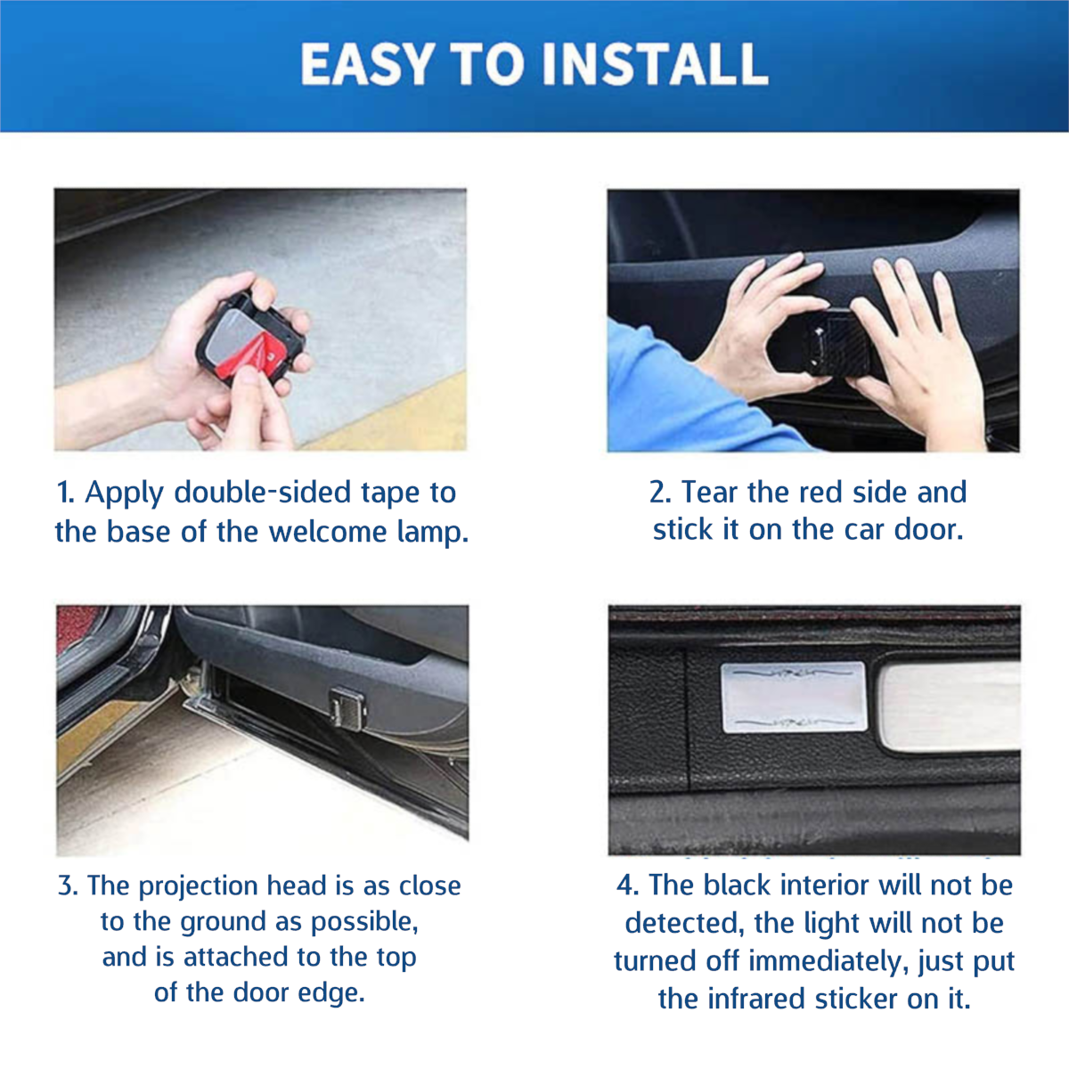 Royal Arch Chapter Car Door Light Projector - Customizable Wireless LED - Bricks Masons