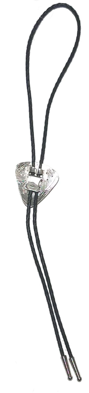 Master Mason Blue Lodge Bolo Tie -Sterling Silver Plated Square & Compass - Bricks Masons