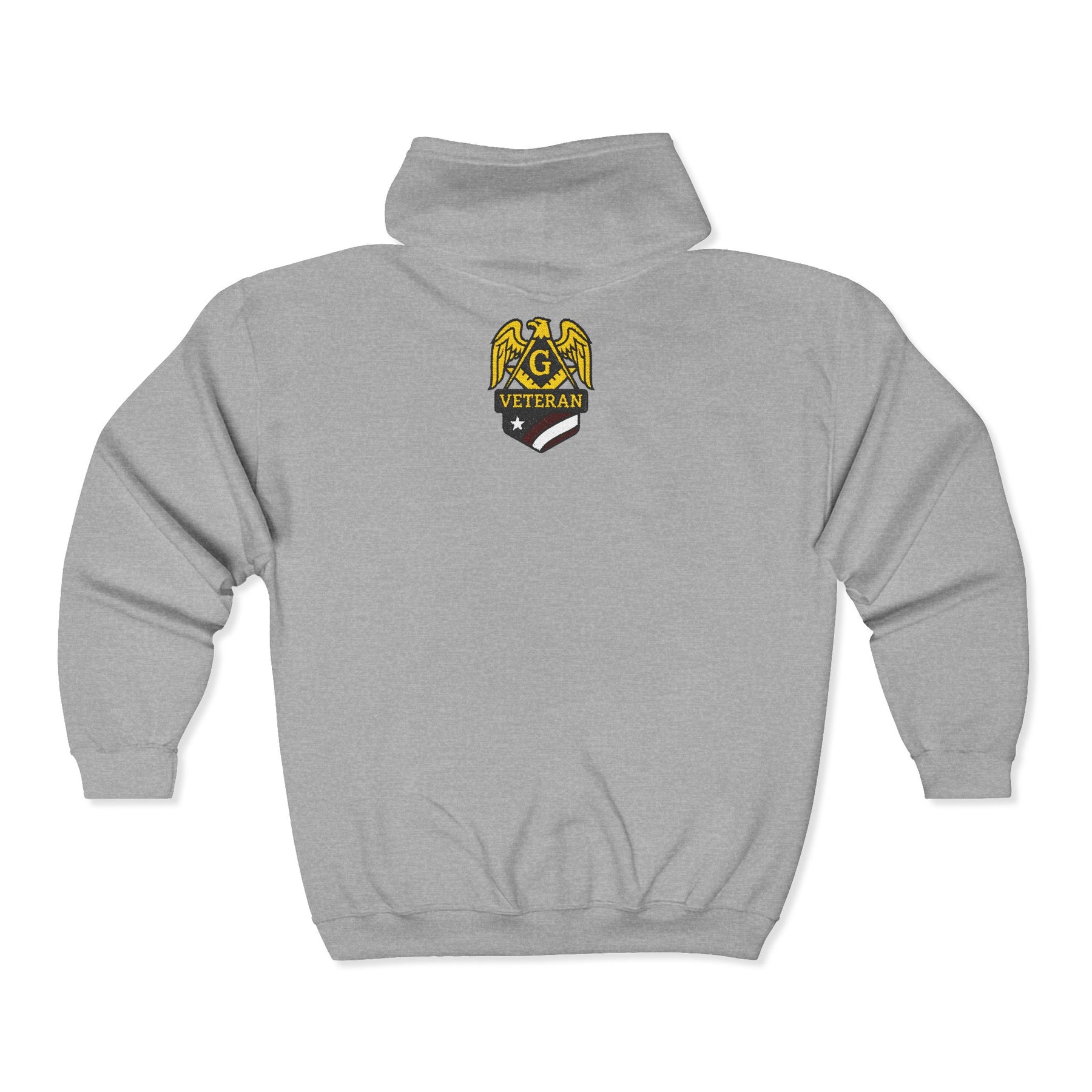 Master Mason Blue Lodge Hoodie - Veteran Mason Zip Up Jacket - Bricks Masons