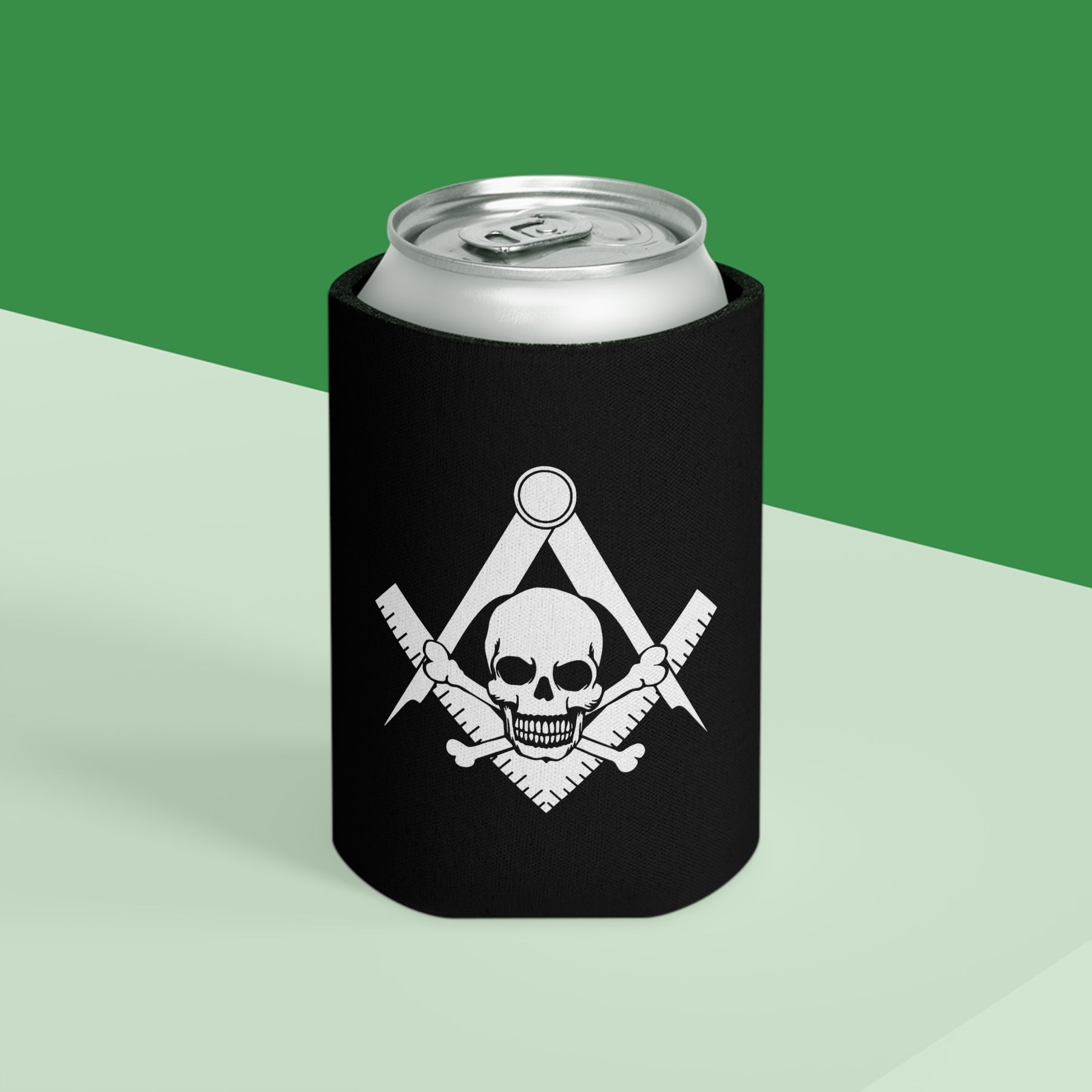 Widows Sons Can Cooler - Skull & Bones With Square & Compass - Bricks Masons