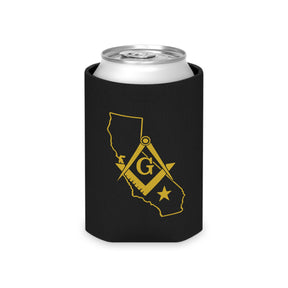 Master Mason Blue Lodge Can Cooler - California Mason - Bricks Masons