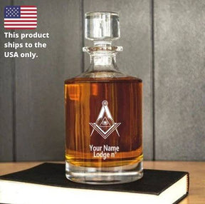 Master Mason Blue Lodge Decanter - 30 oz.