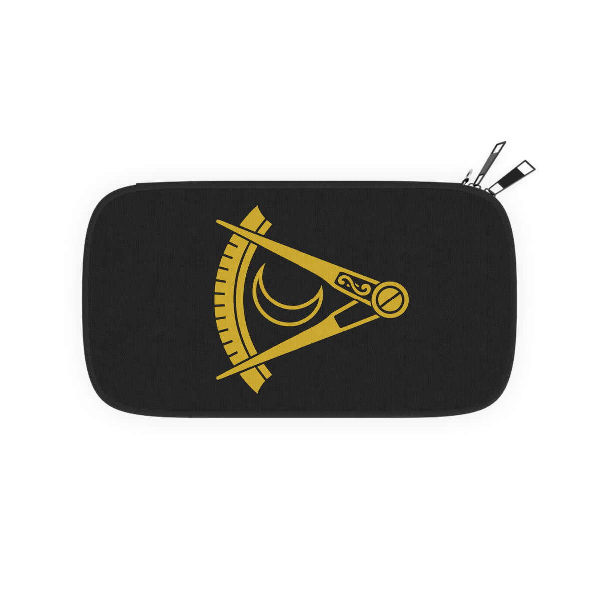 District Deputy Grand Master Blue Lodge Passport Wallet - Black With Shoulder & Wrist Strap - Bricks Masons