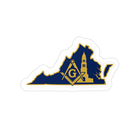 Master Mason Blue Lodge Sticker Decal - Water Resistant Vinyl Virginia - Bricks Masons