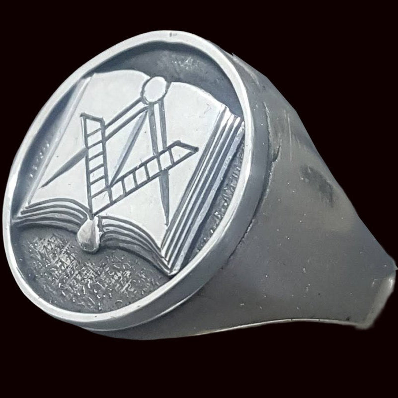 Masonic Ring, Apprentice Degree, Silver, Freemasonry Art. 1171 - Bricks Masons