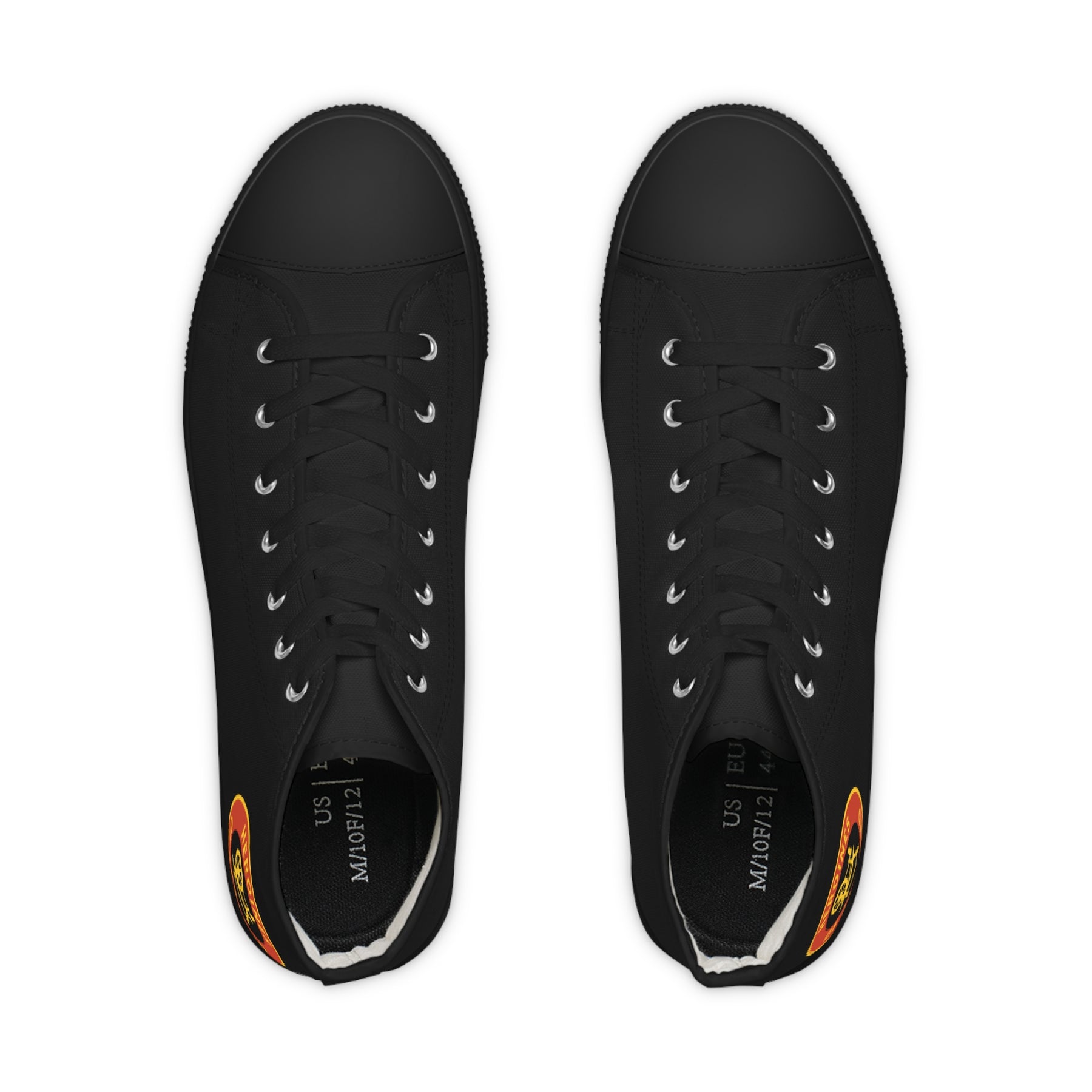 Heroines of Jericho Sneaker - High Top Black & White - Bricks Masons