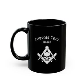 11oz Black Mug - Bricks Masons