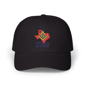 Master Mason Blue Lodge Baseball Cap - Embroidered Texas Mason Dad Cap - Bricks Masons