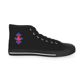 Knight Templar Priests Sneaker - High Top Black & White - Bricks Masons