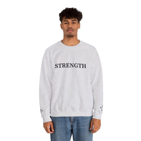 Master Mason Blue Lodge Sweatshirt -  Strength Front & Sleeves Embroidery - Bricks Masons