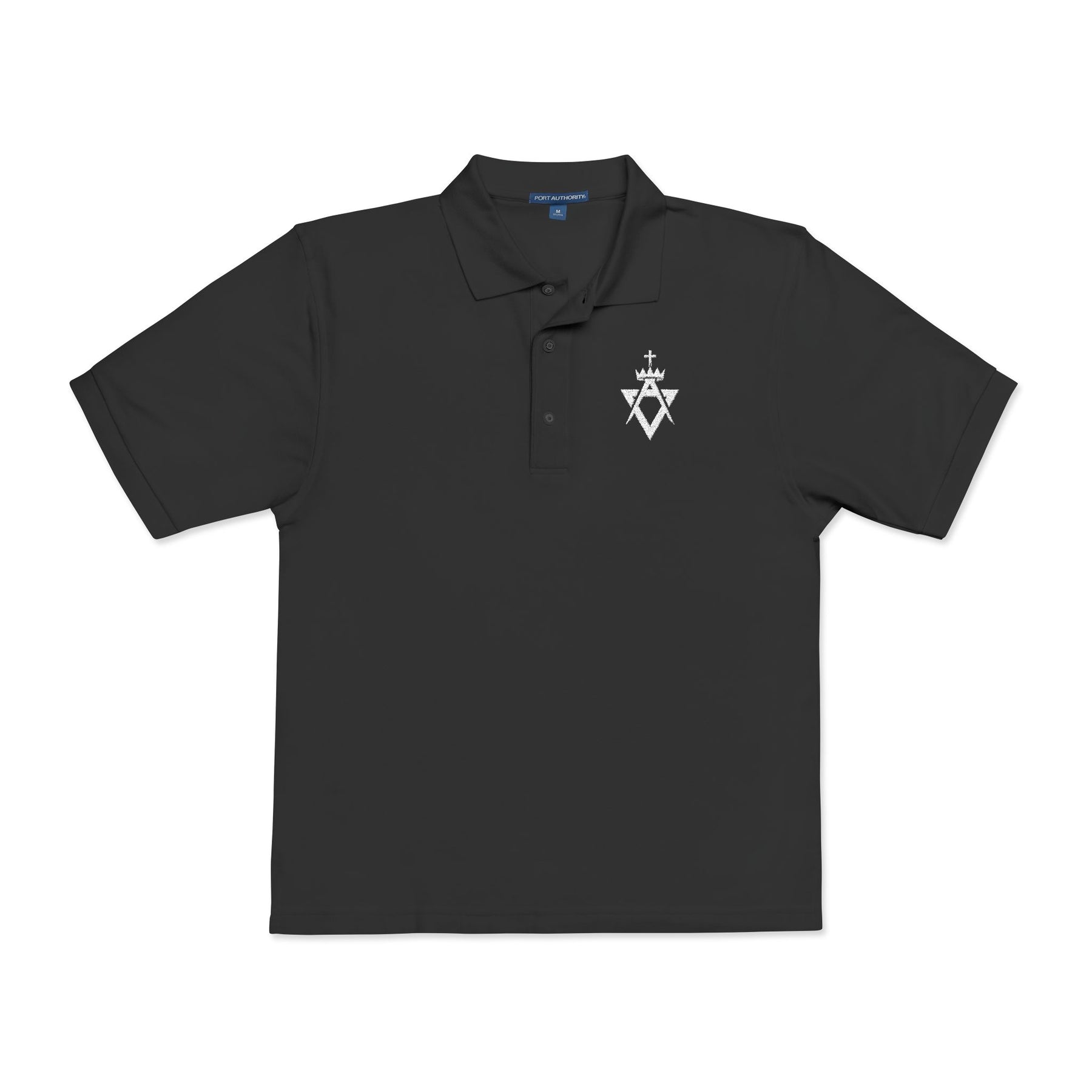 Allied Masonic Degrees Polo Shirt - Embroidered White AMD Emblem Various Colors - Bricks Masons