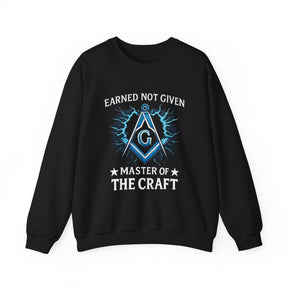 Master Mason Blue Lodge Sweatshirt – Verdient, nicht geschenkt – Meister der Freimaurer-Bruderschaft S&amp;C G