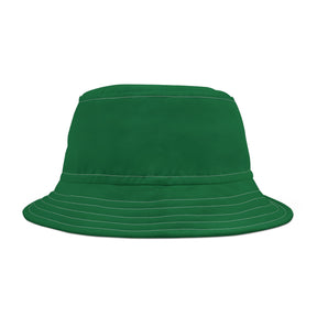 Allied Masonic Degrees Bucket Hat - Green with White Emblem & Stitching - Bricks Masons