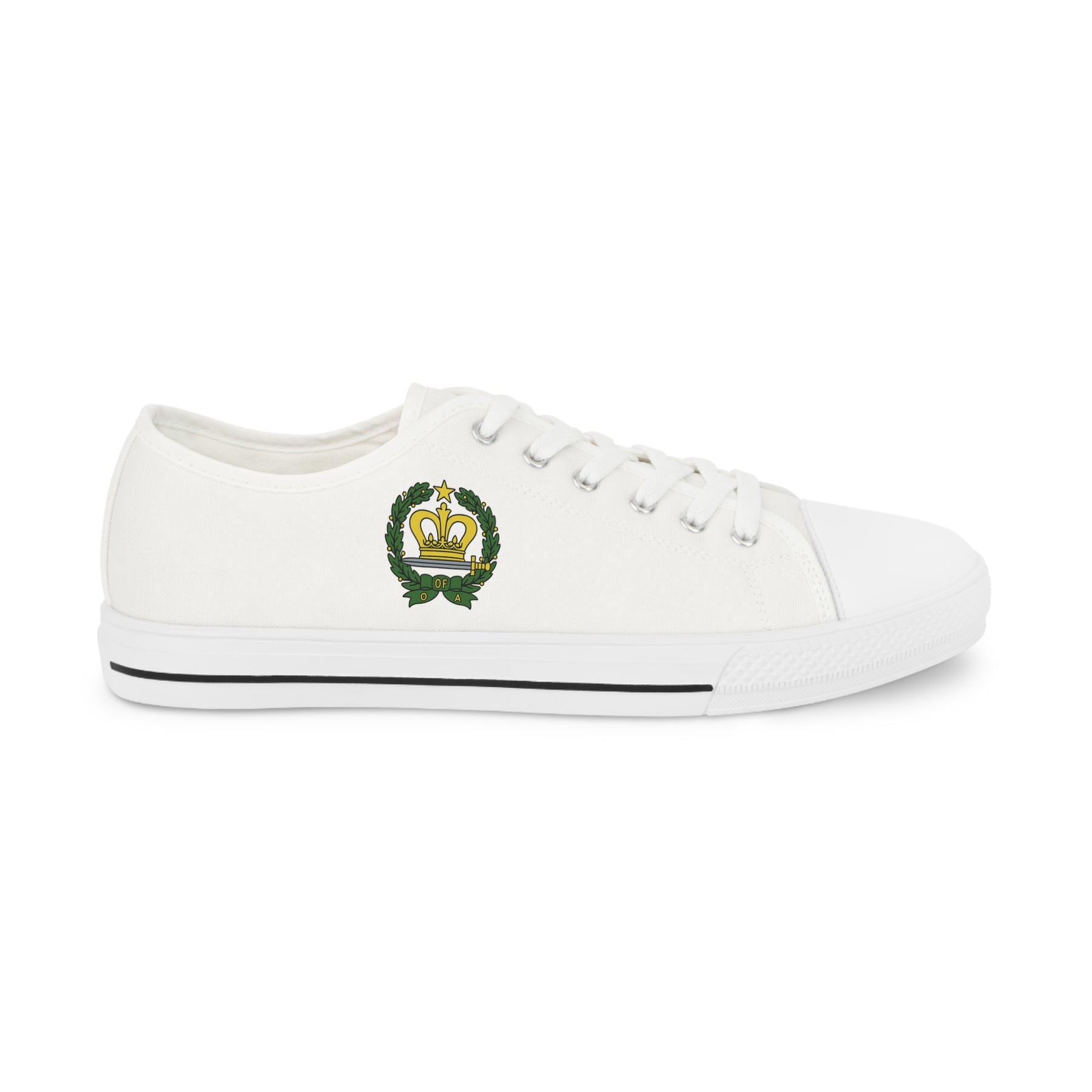 Order of the Amaranth Sneaker - Low Top Sneaker Black & White - Bricks Masons