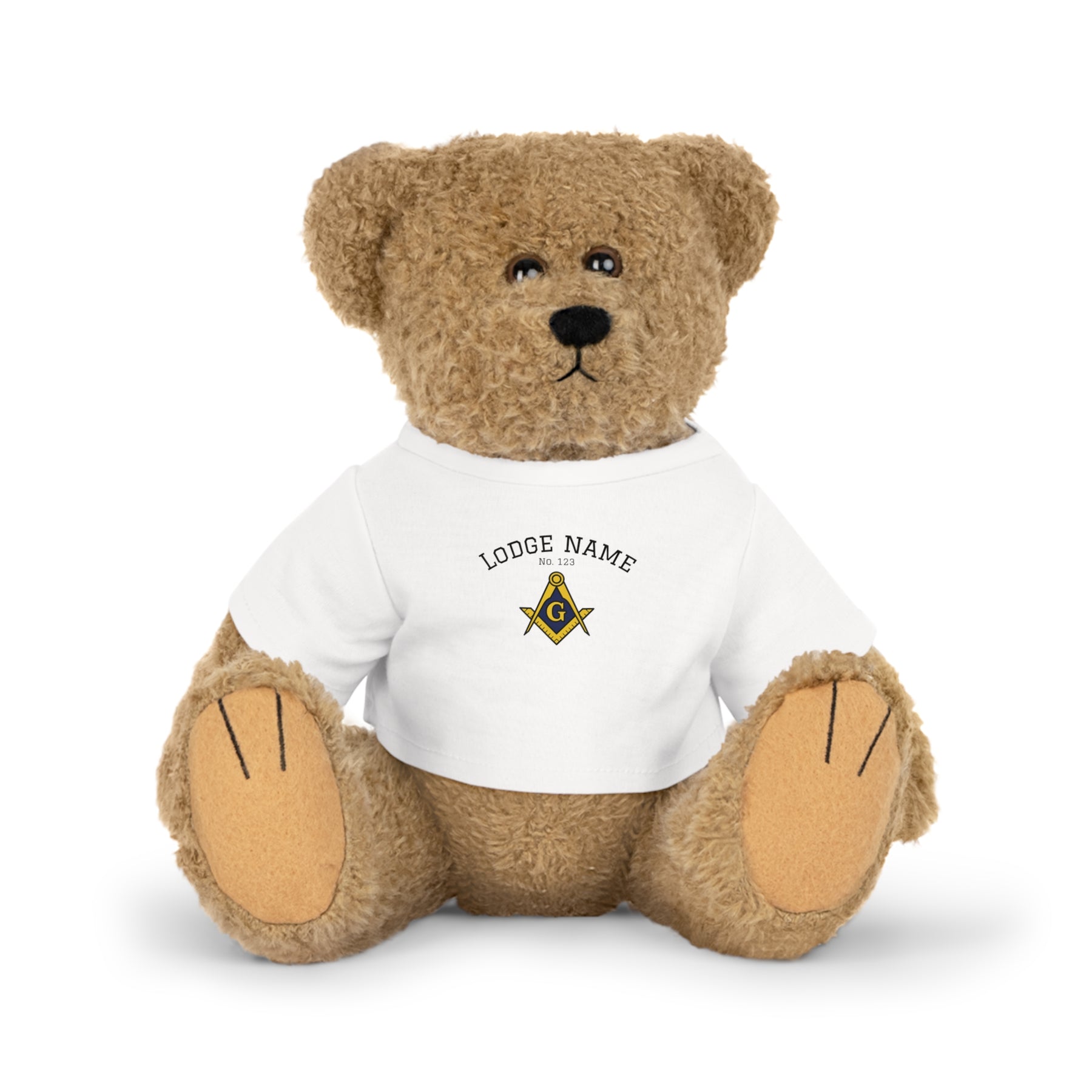 Master Mason Blue Lodge Teddy Bear - Personalizable 4 Plushies - Bricks Masons