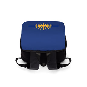 Knights of the All Seeing Eye Backpack - Blue & Yellow Adjustable Straps - Bricks Masons