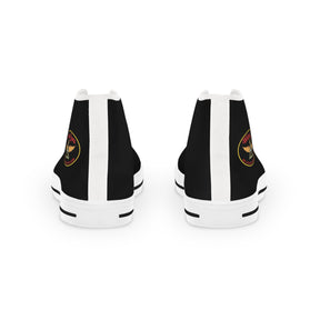 Widows Sons Sneaker - High Top Black & White Bikers Emblem - Bricks Masons