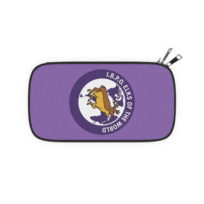 Elks of the World Passport Wallet - Purple IBPO With Shoulder & Wrist Strap - Bricks Masons