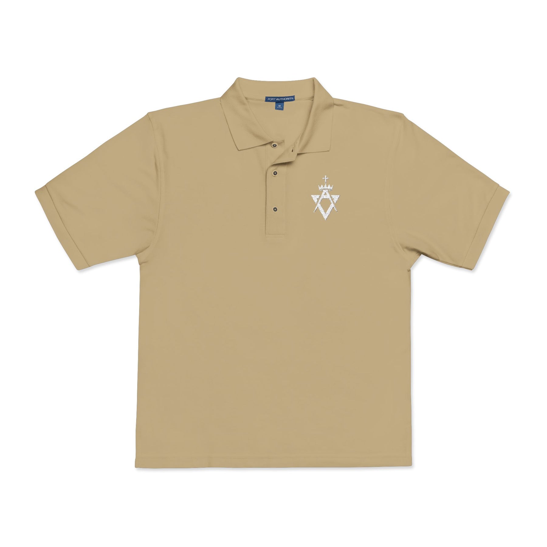 Allied Masonic Degrees Polo Shirt - Embroidered White AMD Emblem Various Colors - Bricks Masons