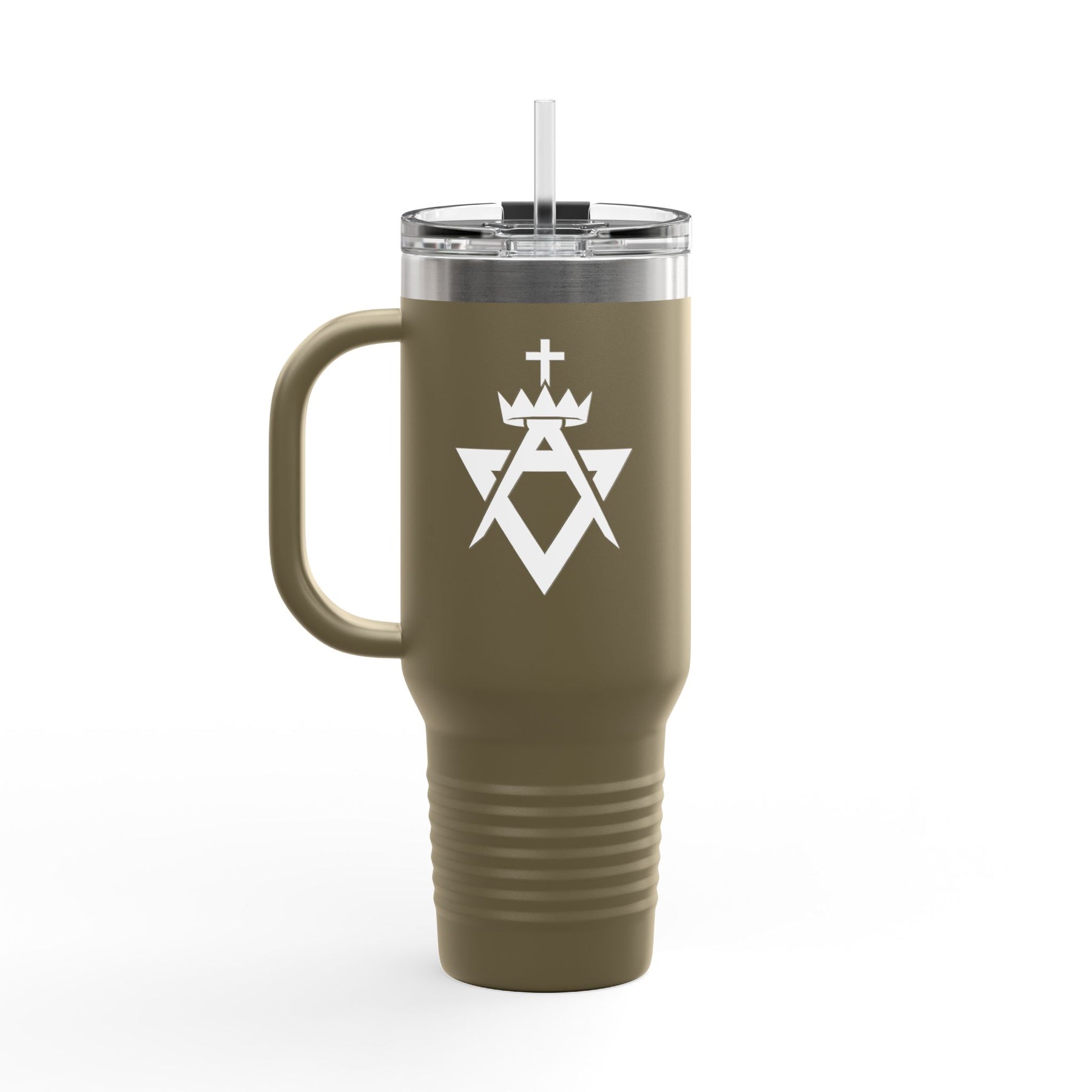 Allied Masonic Degrees Ringneck Tumbler - Green Stainless Steel & Insulated - Bricks Masons