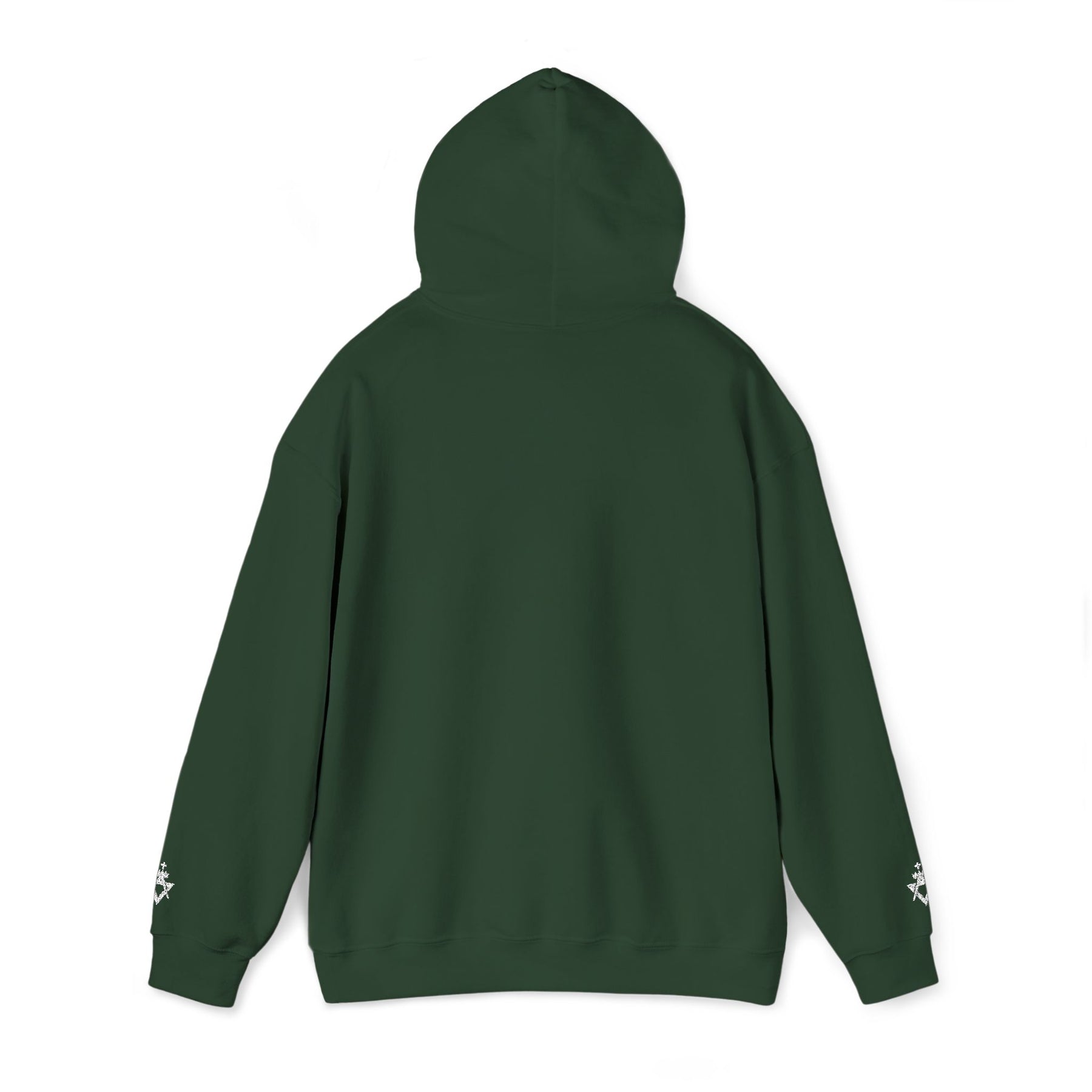 Allied Masonic Degrees Hoodie - Soft Cotton Poly Blend Embroidered Front Motif - Bricks Masons