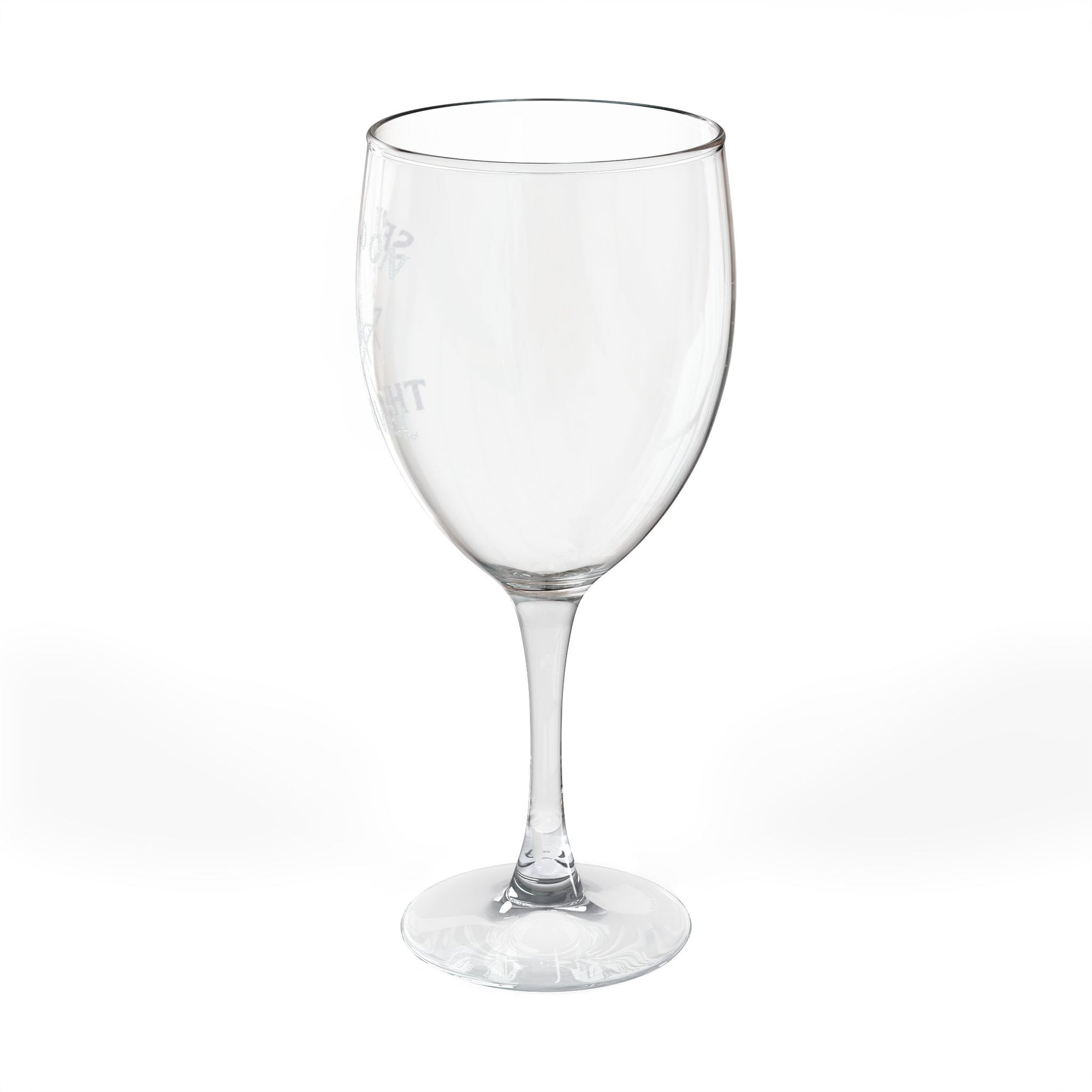 Master Mason Blue Lodge Wine Glass - Served On The Level Square & Compass G