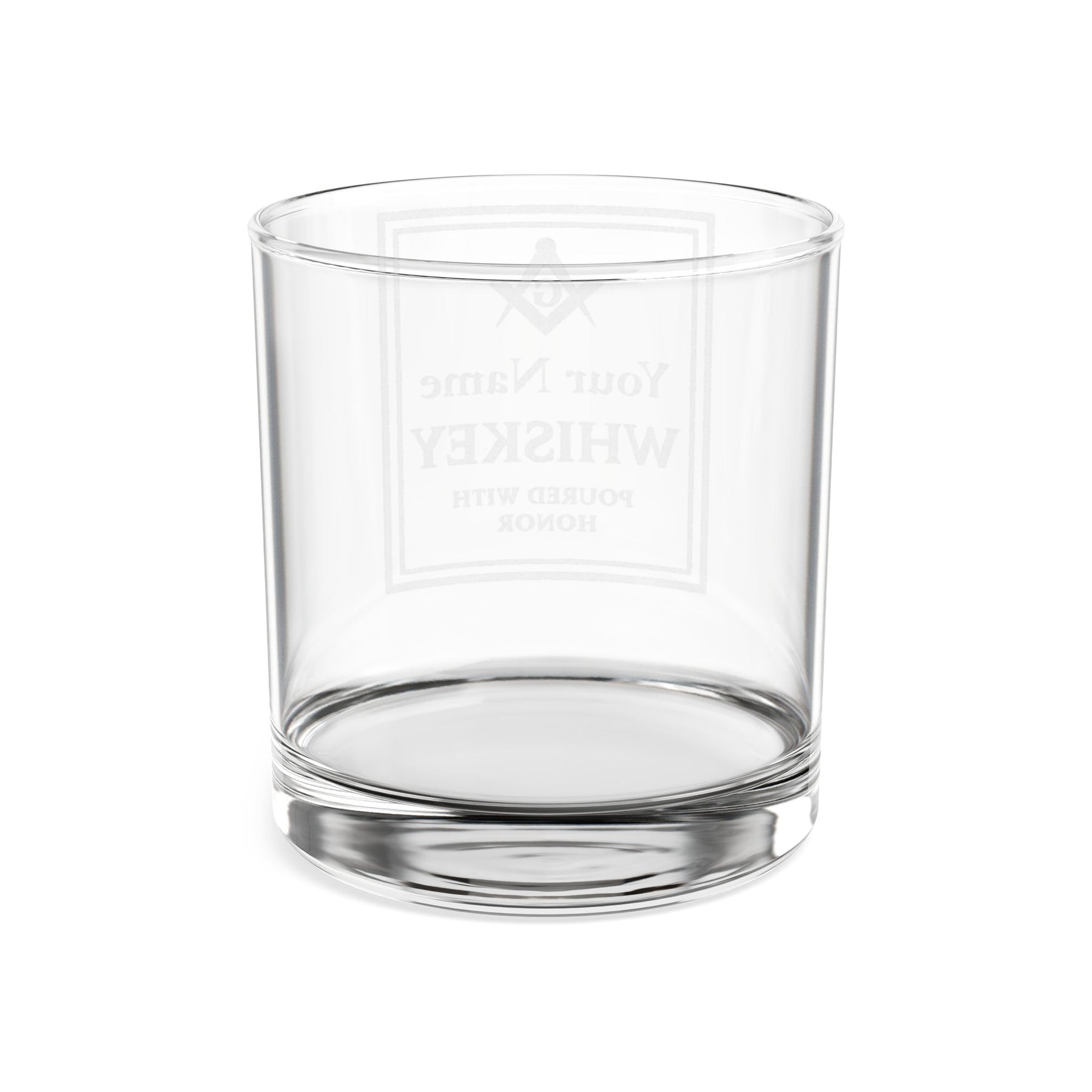 Master Mason Blue Lodge Whiskyglas – Mit Ehre eingeschenkt S&amp;C G mit Personalisierung