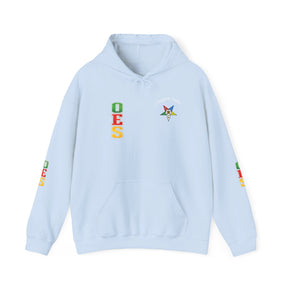 OES Hoodie - Colorful Eastern Star & Initials with Personalization - Bricks Masons