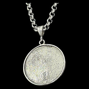 Solomon Pendant Third Pentacle consecrated to Venus Silver 3 Cm 8 Gr 44 Seals of Solomon Art 1583 - Bricks Masons