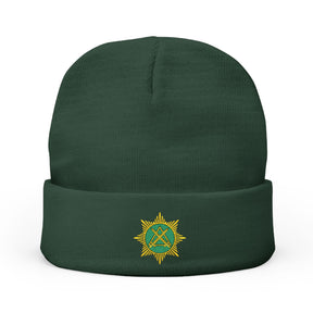 Knight Masons Beanie - Knit Embroidery Emblem - Bricks Masons