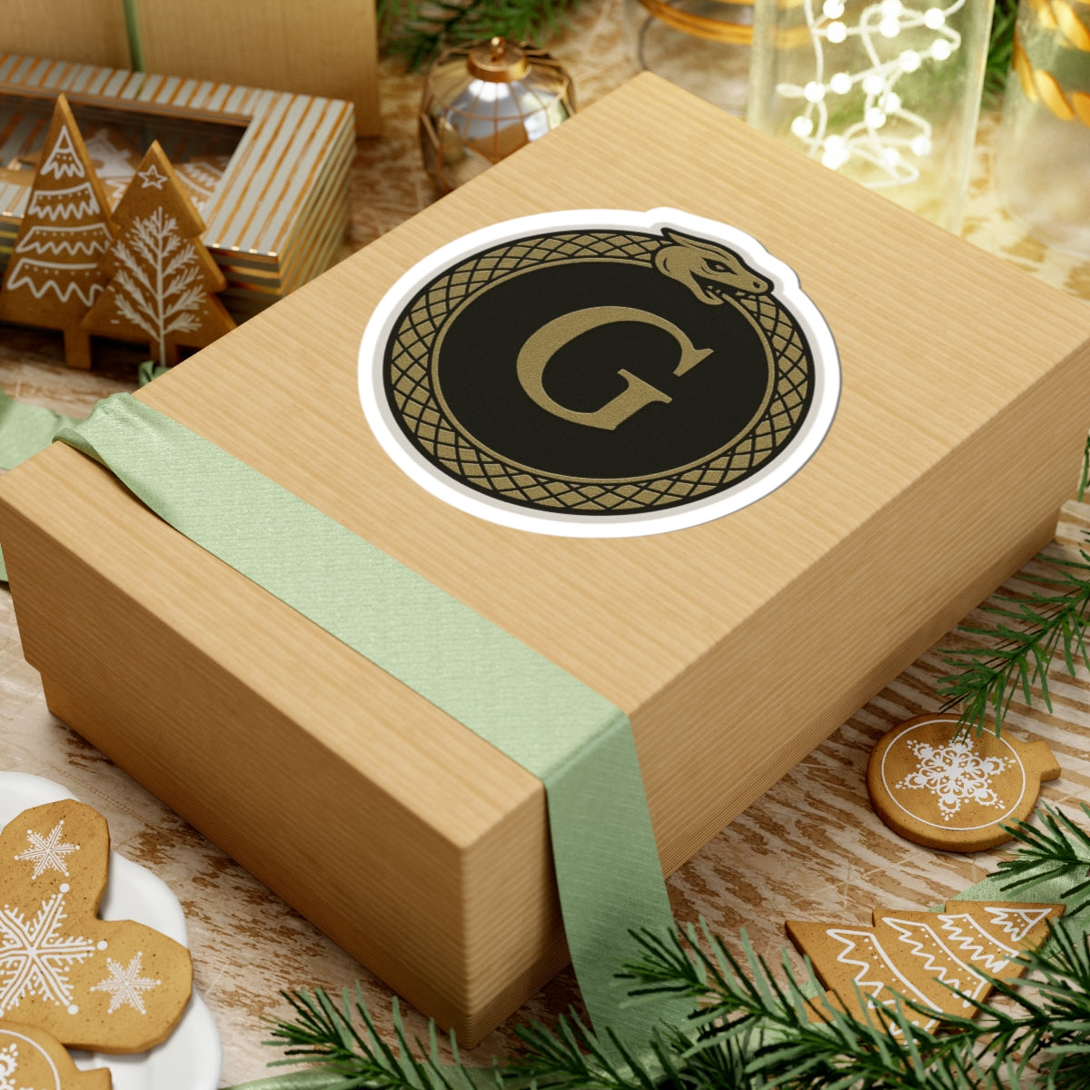 Master Mason Blue Lodge Sticker Decal - Kiss-Cut Ouroboros - Bricks Masons