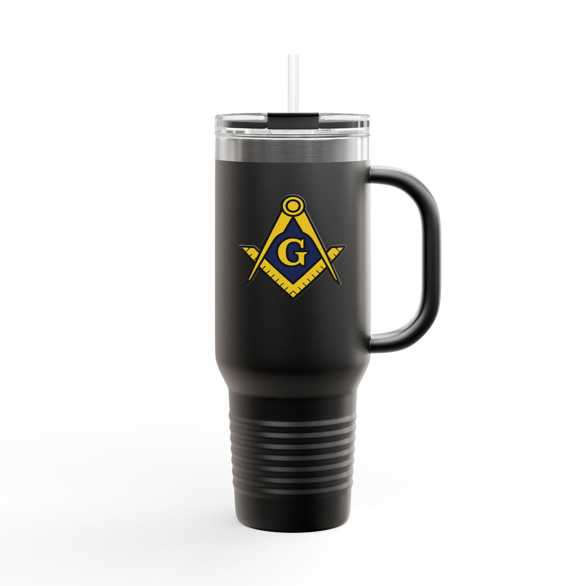 Master Mason Blue Lodge Ringneck Tumbler - Winkelmaß und Zirkel mit G