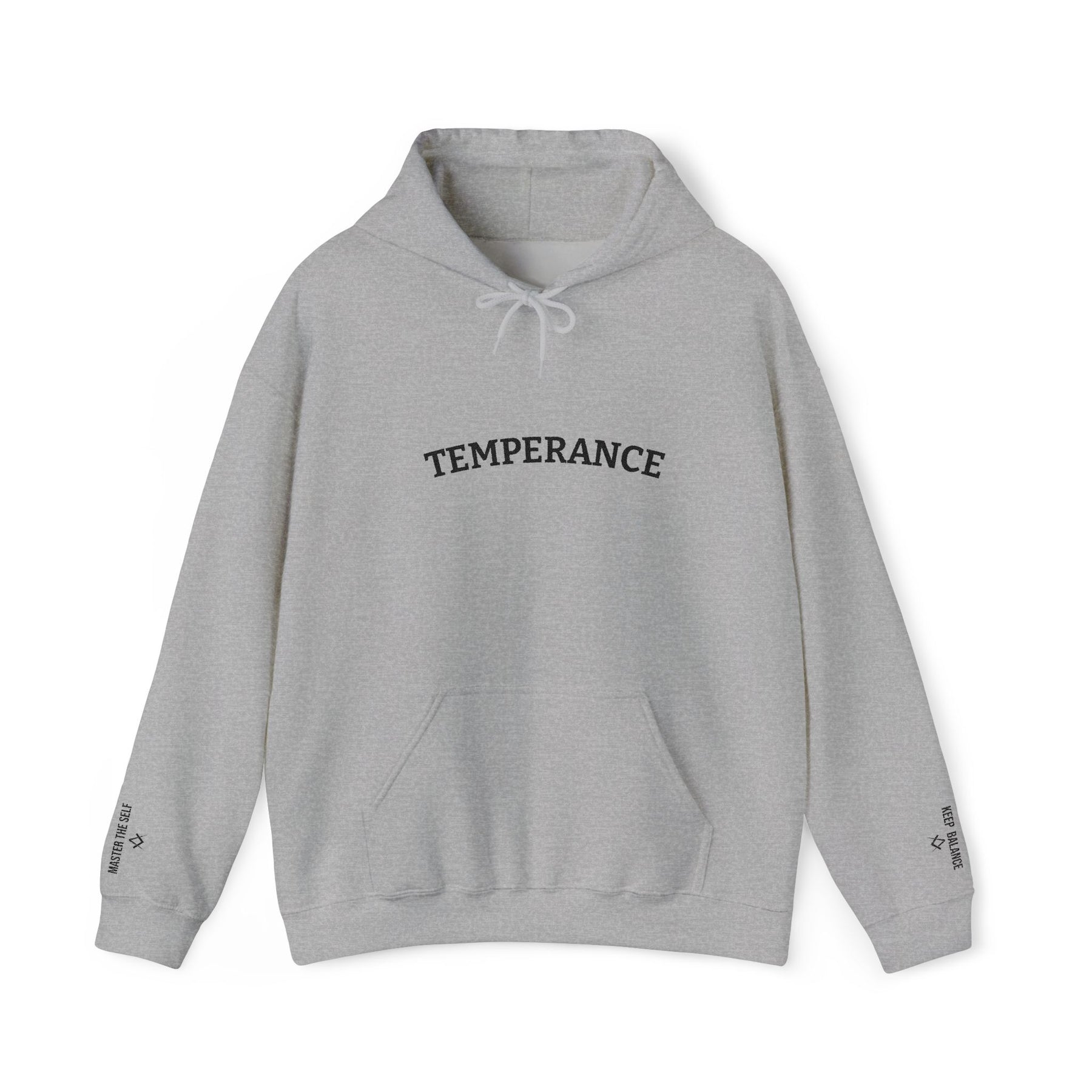 Entered Apprentice Blue Lodge Hoodie - Temperance Front & Sleeves Embroidery - Bricks Masons