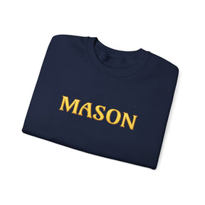 Master Mason Blue Lodge Sweatshirt - Mason S&amp;C G mit zwei Säulen