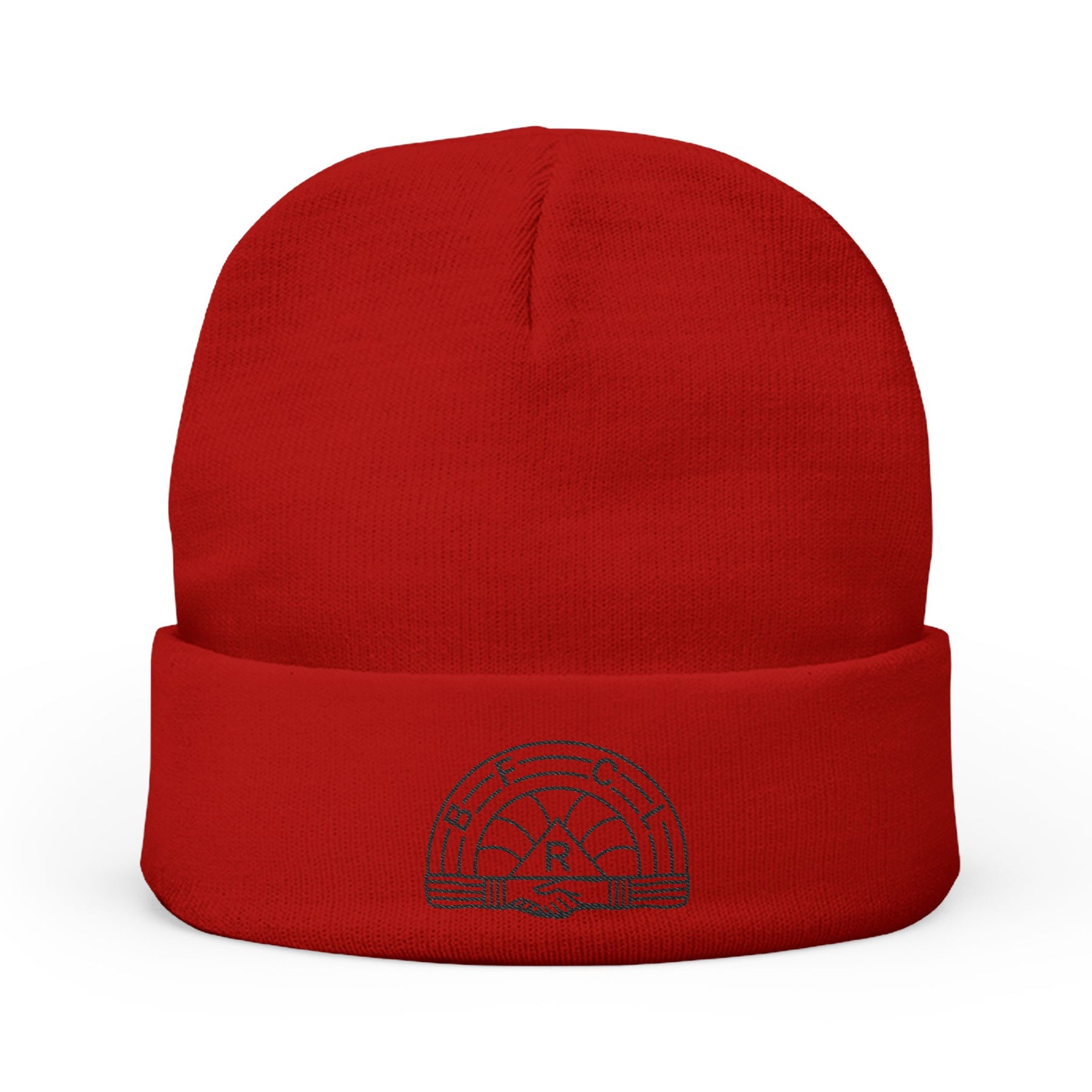 International Order of The Rainbow For Girls Beanie - Knit Embroidery Emblem - Bricks Masons