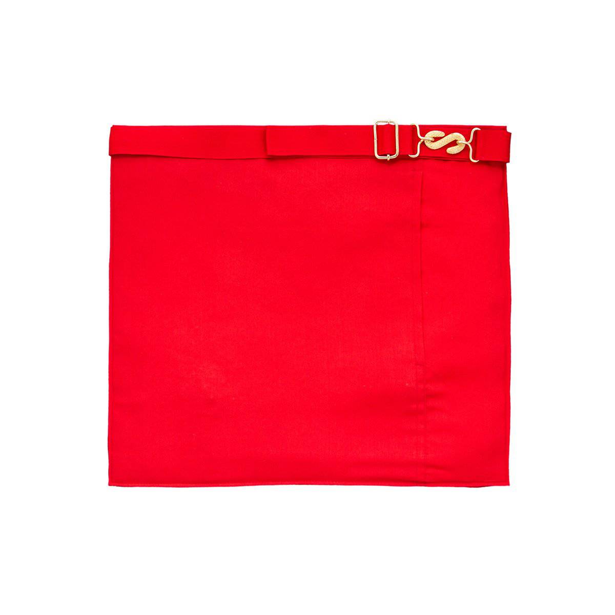 17th Degree Scottish Rite Apron - Red & Yellow Hand Embroidery - Bricks Masons
