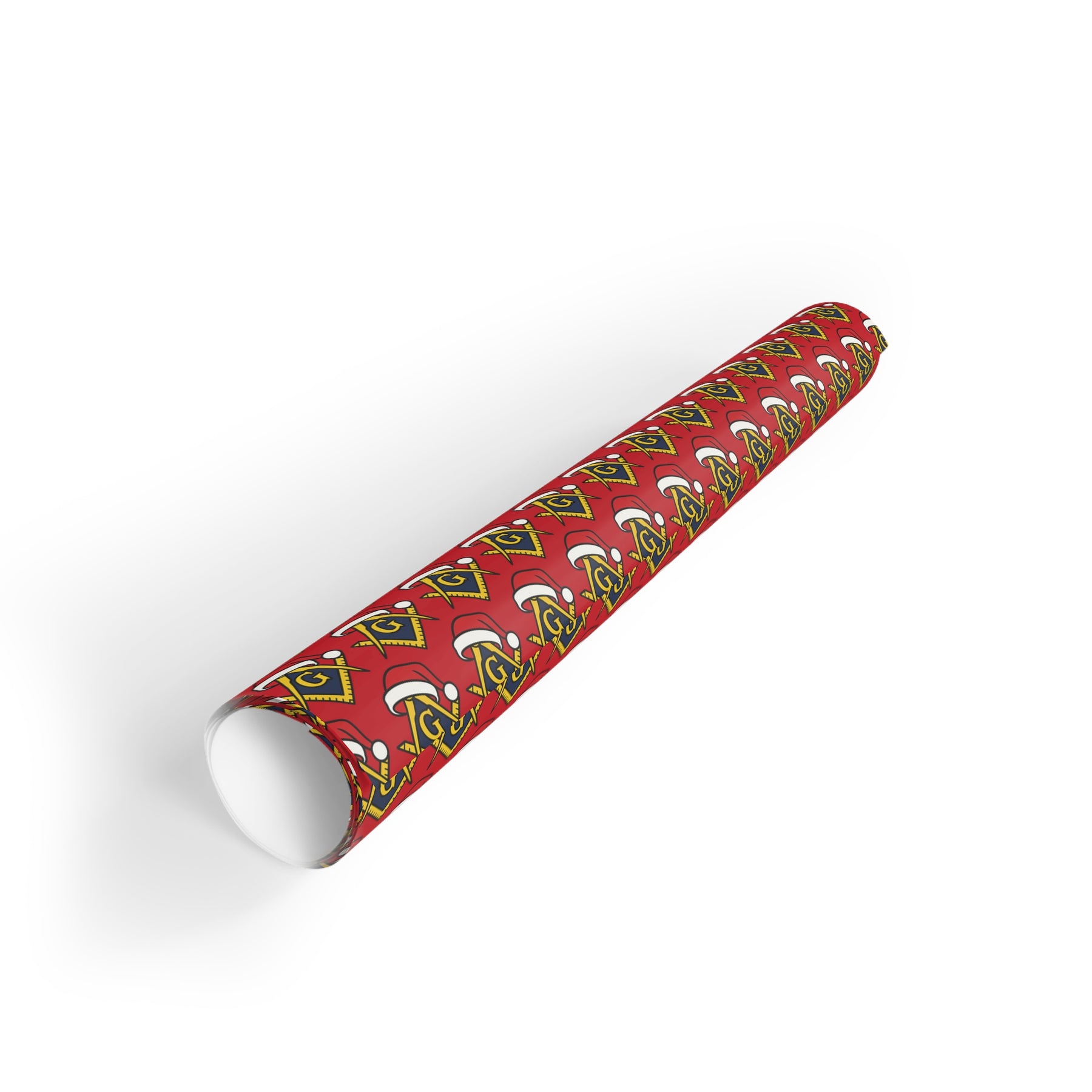 Master Mason Blue Lodge Wrapping Paper - Square & Compass G Christmas Wrap - Bricks Masons