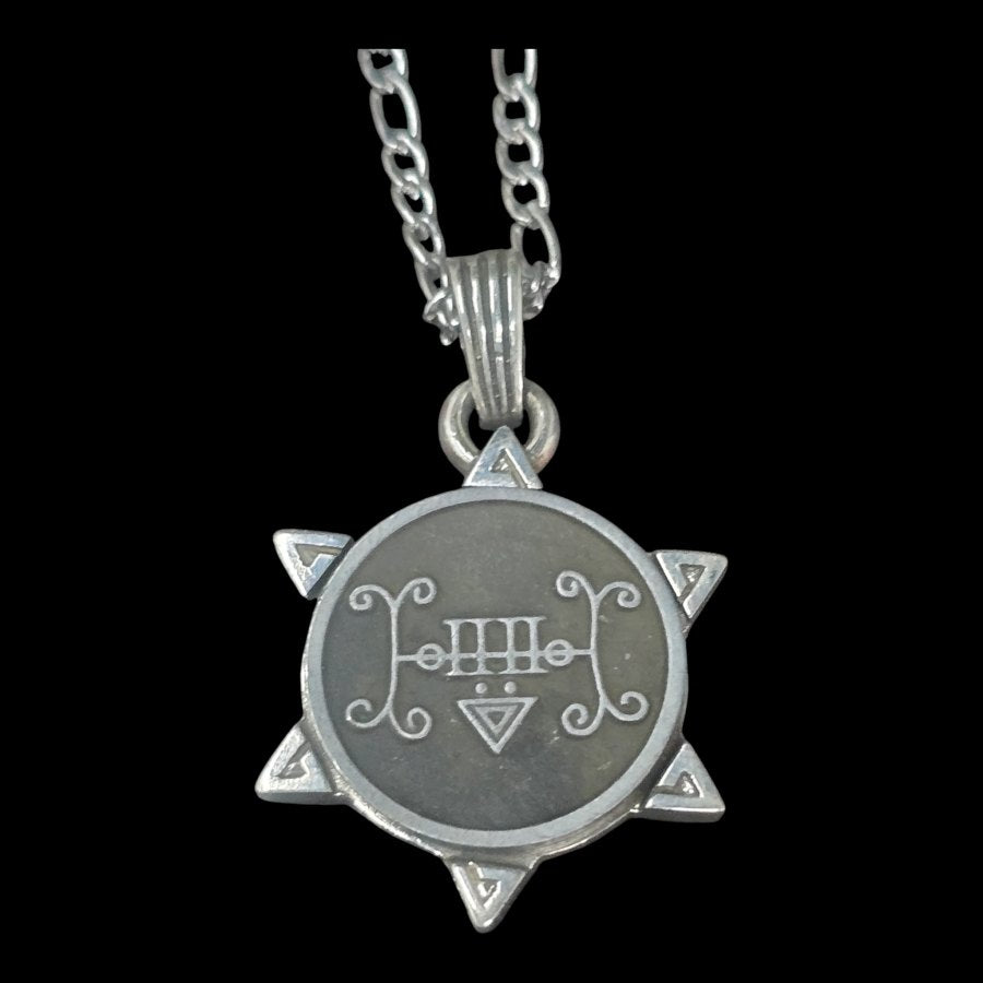 I commemorated Demon 34 COUNT FURFUR and Secret Seal of Solomon 72 Demons Lesser Key of Solomon Goetia In Silver 3 x 2.5 cm 12 Gr Art 1893 - Bricks Masons