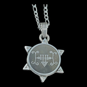 I commemorated Demon 34 COUNT FURFUR and Secret Seal of Solomon 72 Demons Lesser Key of Solomon Goetia In Silver 3 x 2.5 cm 12 Gr Art 1893 - Bricks Masons