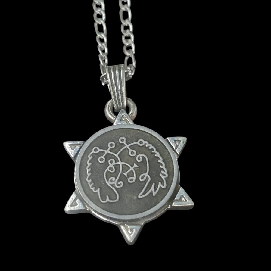 I commemorated Demon 70 PRINCE SEERE and Secret Seal of Solomon 72 Demons Lesser Key of Solomon Goetia In Silver 3 x 2.5 cm 12 Gr Art 1929 - Bricks Masons