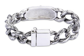 Knights Templar Commandery Bracelet - Silver Titanium Steel Cross - Bricks Masons