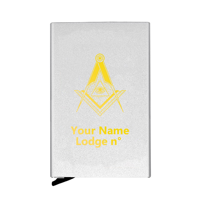 Master Mason Blue Lodge Credit Card Holder - Various Colors - Bricks Masons