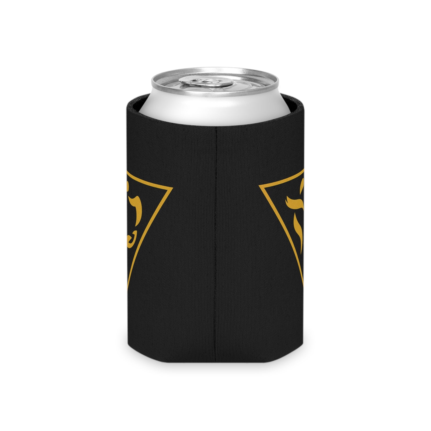 Grand Tiler of Solomon Can Cooler - Gold With Black Polyester Exterior - Bricks Masons
