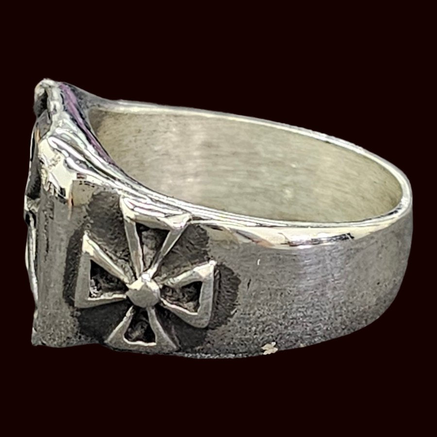 Templar Cross Ring in Silver 1.5 cm 15 g Art 277 - Bricks Masons