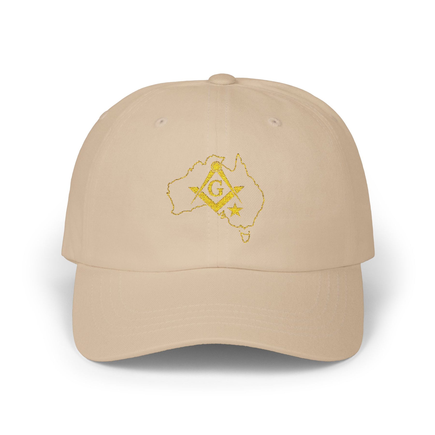 Master Mason Blue Lodge Australia Jurisdiction Baseball Cap - Australia Map Square & Compass G - Bricks Masons